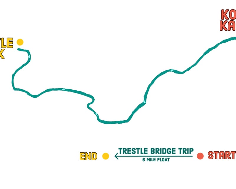 Float the Elk River on a 6-Mile Trip in Noel