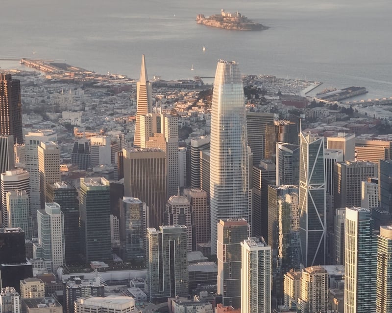 Golden Gate Bridge & Alcatraz Air Tour From Livermore