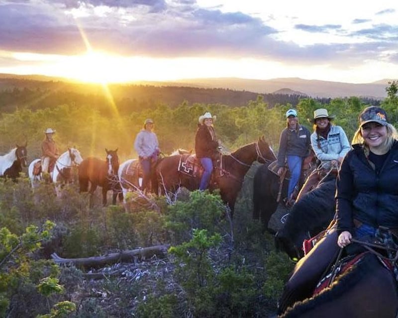 Sunset Horseback Ride Near Zion National Park