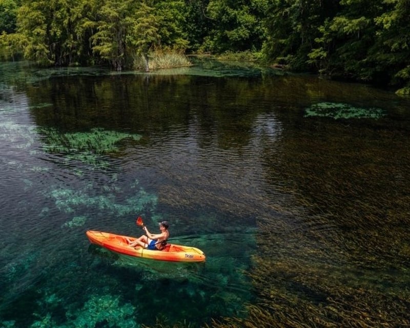 Single Sit-On-Top Kayak Rental at Jackson Blue Springs