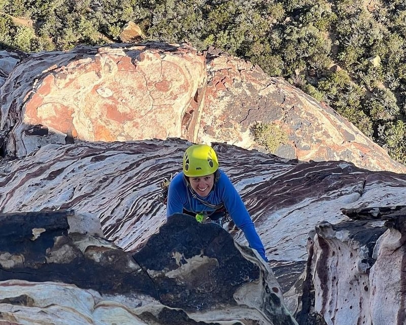 Advanced Rock Climbing Lesson in Moab