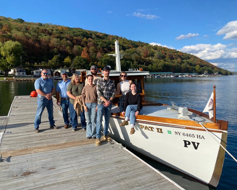 Private 1924 Wooden Boat Cruise on Keuka Lake