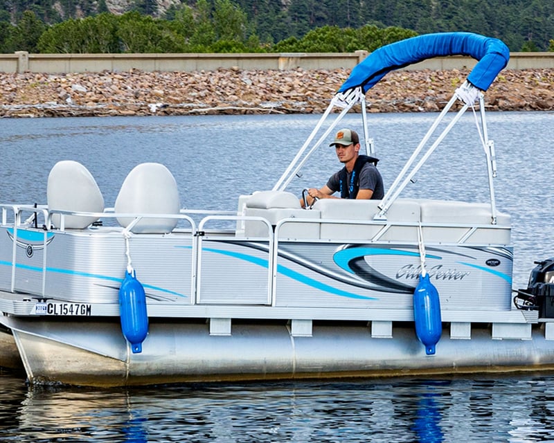 Lake Estes 7-Passenger Pontoon Boat Rental