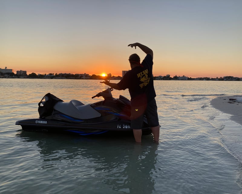 Sunset Jet Ski Tour Around Honeymoon Island