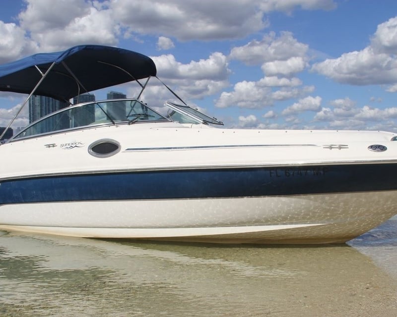 Cruise Miami Bay on a Private Sundeck Boat Charter