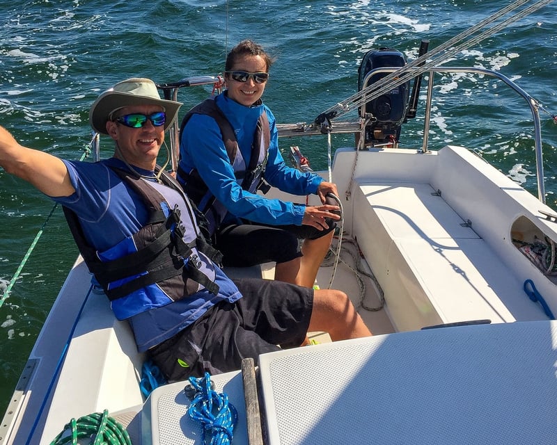 Beginner Sailing Lesson on Buttonwood Sound in Key Largo