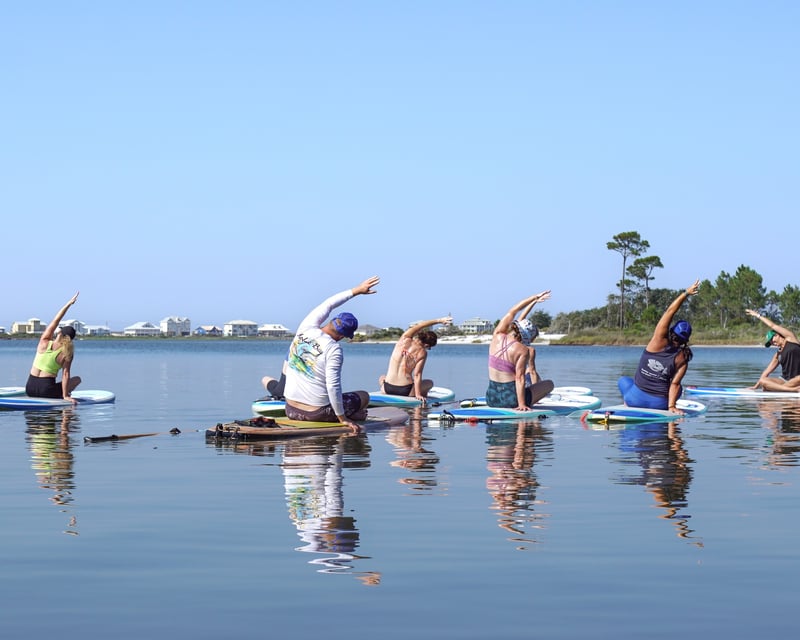 Paddle Board Yoga Class in Gulf Shores