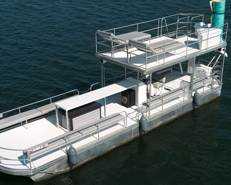 Captained Party Barge with Waterslide on Lake Travis