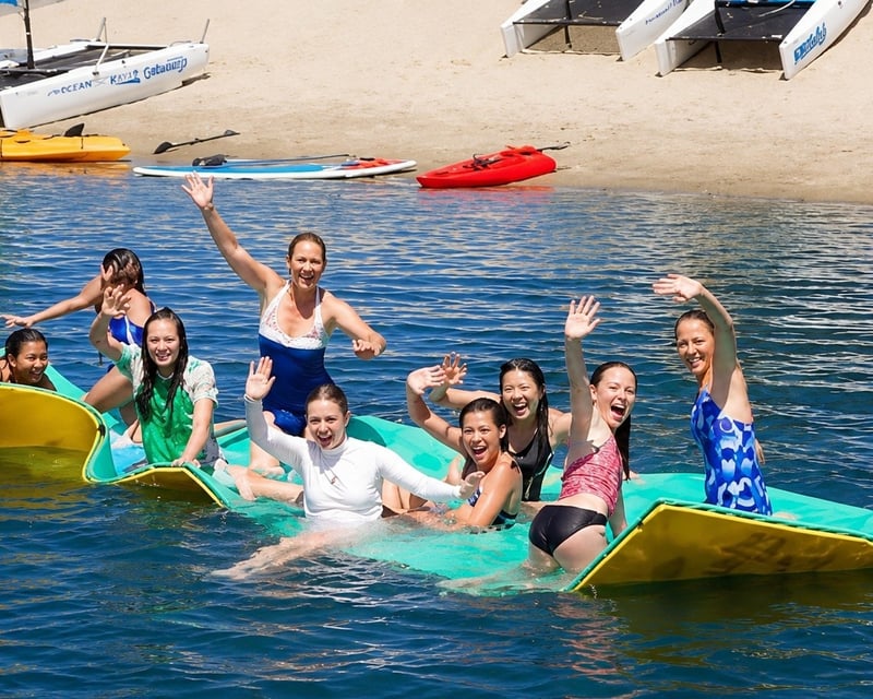 Floating Lily Pad Mat Rental on Mission Bay, San Diego