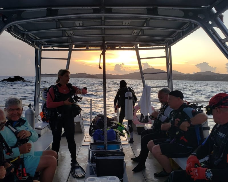 Sunset Night Dive Charter in St Thomas