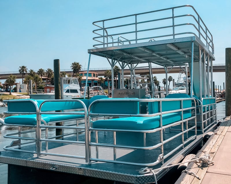 Double-Deck Pontoon Rental with Slide in Orange Beach