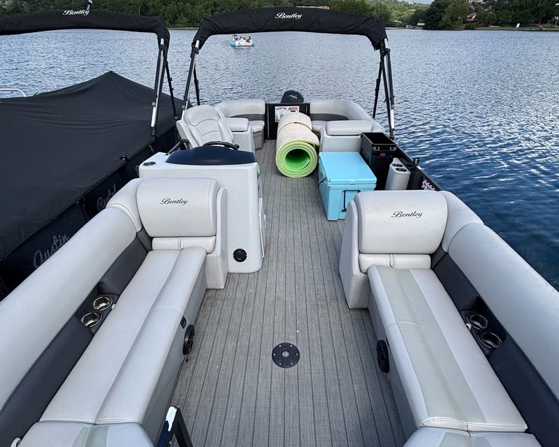 Private Lake Austin Pontoon Charter Near Pennybacker Bridge