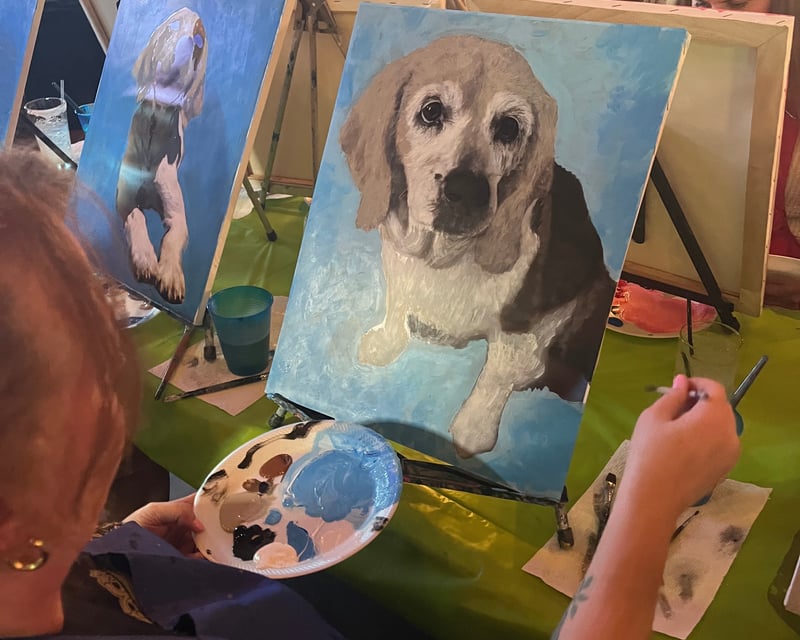 Pet Portrait Painting Class in Naples