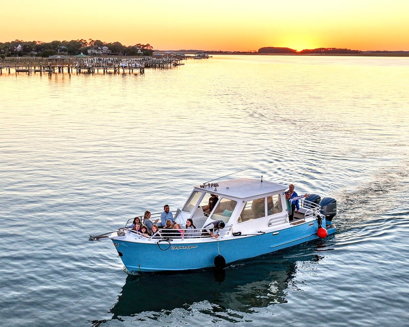 Sunset Dolphin Cruise in Folly Beach