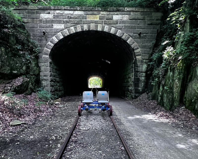 7-Mile Howard Tunnel Rail Bike Tour in Seven Valleys