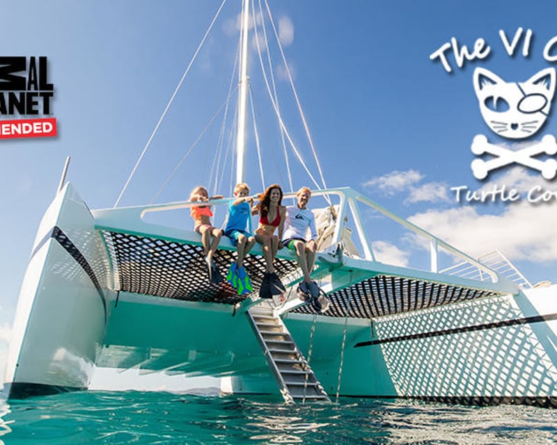 Catamaran Snorkel & Sail to Turtle Cove in St. Thomas