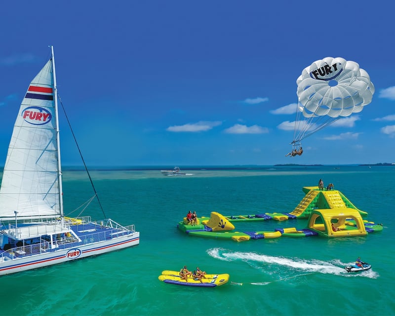 Parasailing, Jet Ski & Ocean Waterpark Combo in Key West