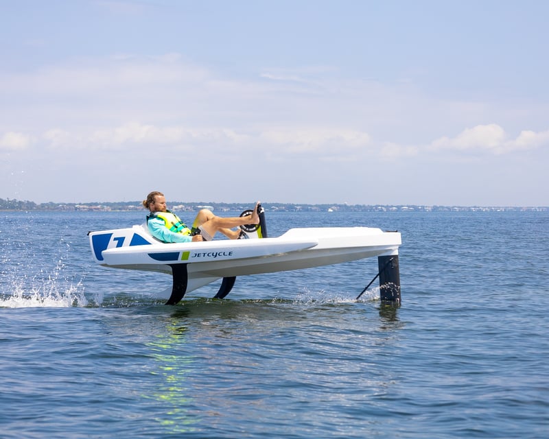 E-JetCycle Hydrofoil Demo in Pensacola Beach