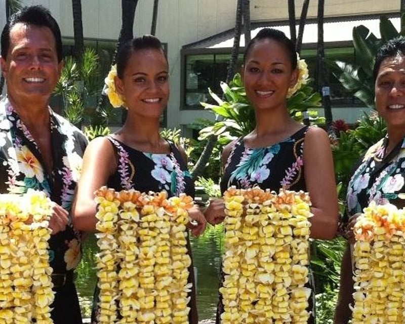 Traditional Aloha Lei Greeting at Honolulu Airport
