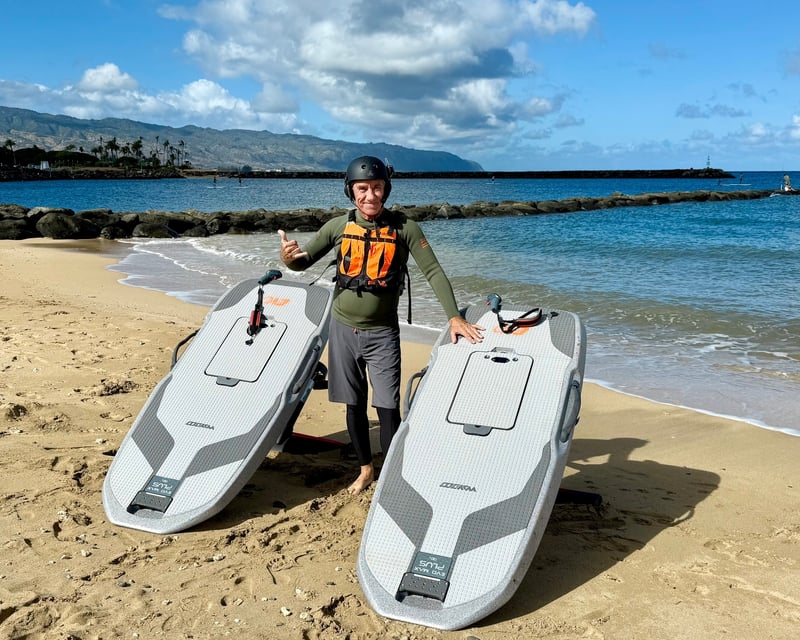 Private eFoil Lesson in Haleiwa on the North Shore