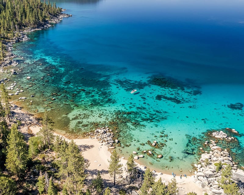 Private Captained 27' Pontoon Charter on Lake Tahoe
