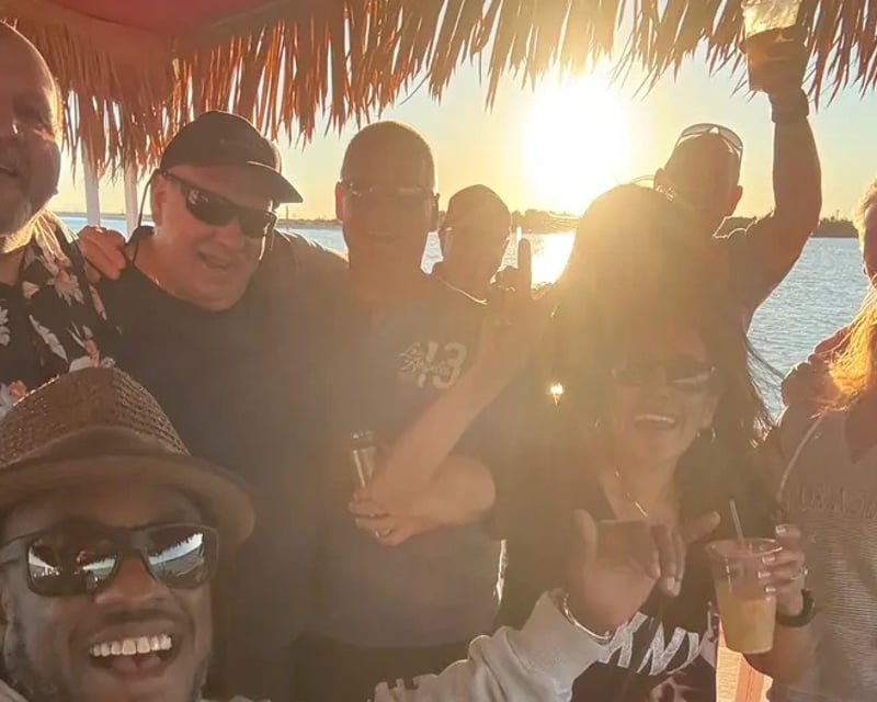 Manasota Key Sunset Party Cruise with Tiki Bar Stop