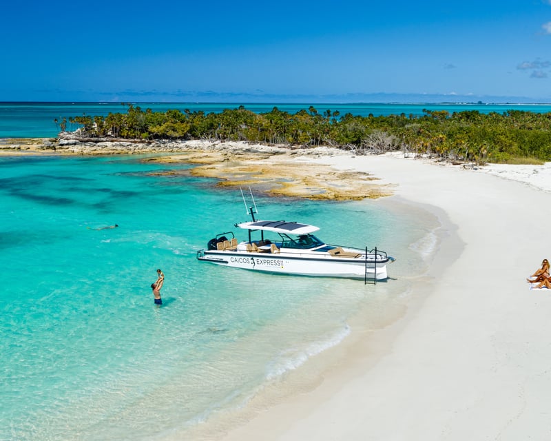 Private Half-Day 37' Boat Charter in Grace Bay
