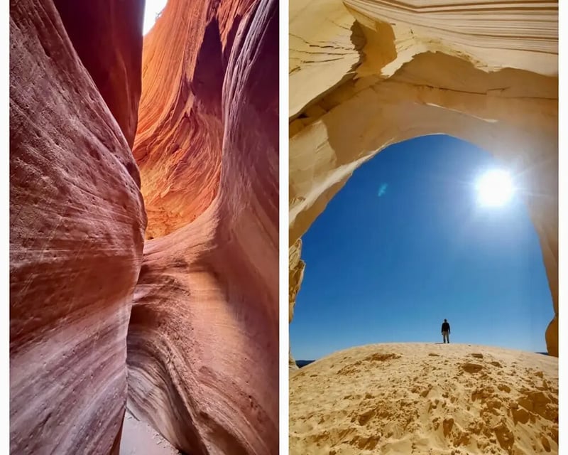 Peekaboo Slot Canyon & Great Chamber Jeep Tour in Kanab