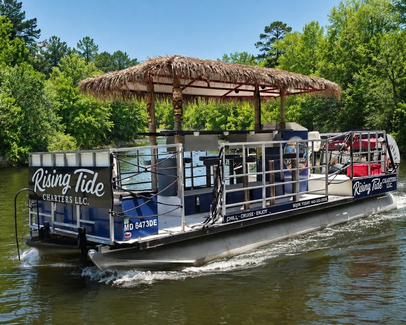 Private Wicomico River Tiki Boat Cruise in Salisbury