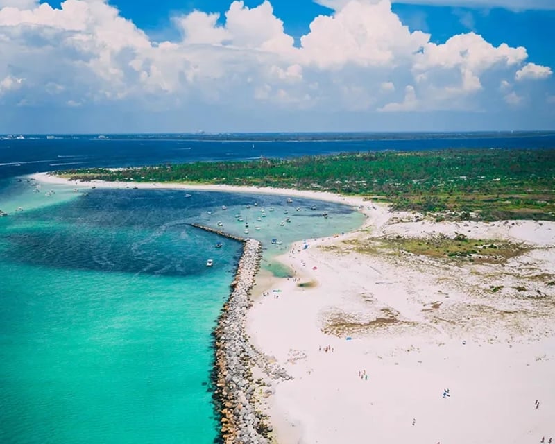 Fly a 22-Minute Helicopter Tour Over Shell Island