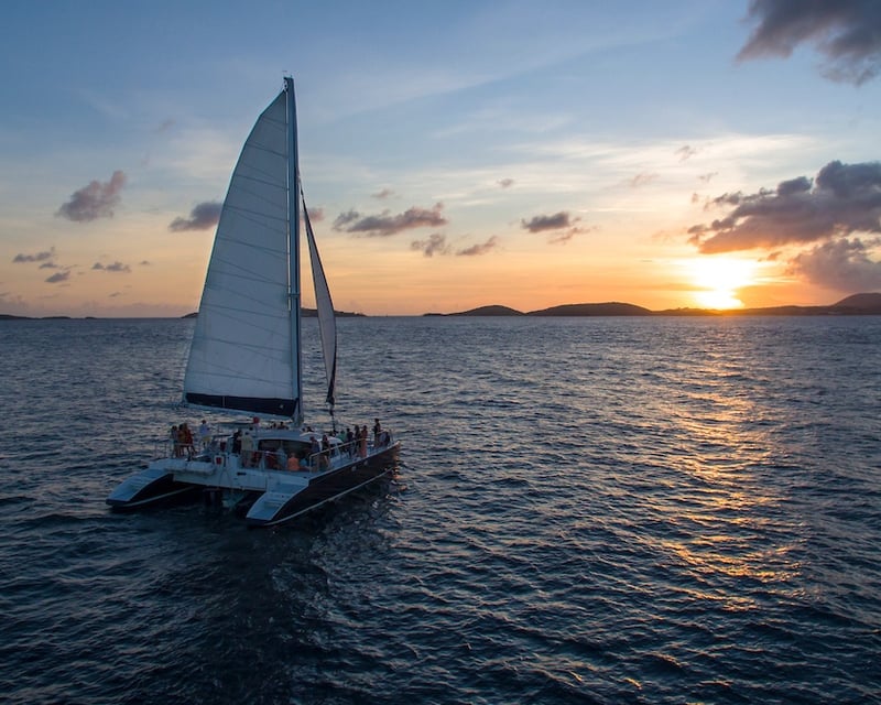 Luxury Catamaran Sunset Sail in St. Thomas