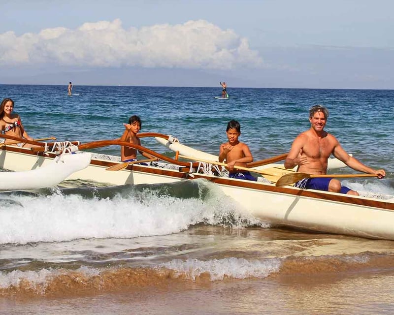 Hawaiian Outrigger Canoe Snorkel Tour in Wailea