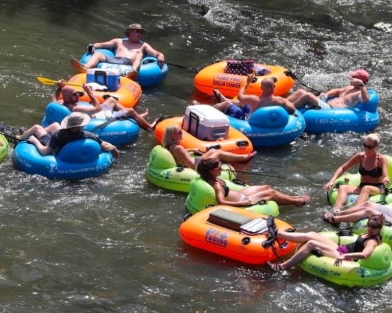 French Broad River Tubing Float in South Asheville