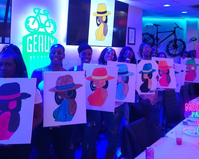 Private Glow Bike Tour & Paint Party in Baton Rouge