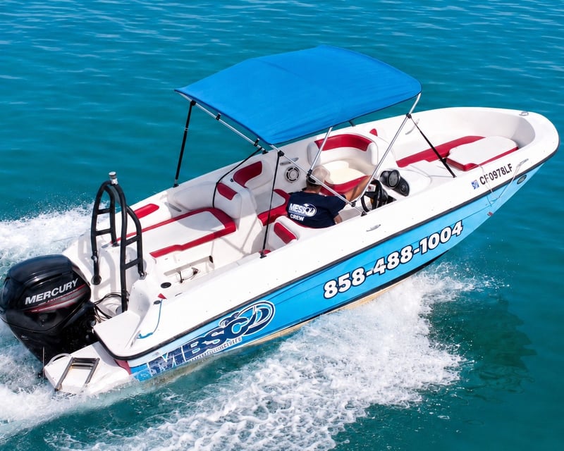 Self-Drive Ski Boat Rental on Mission Bay, San Diego