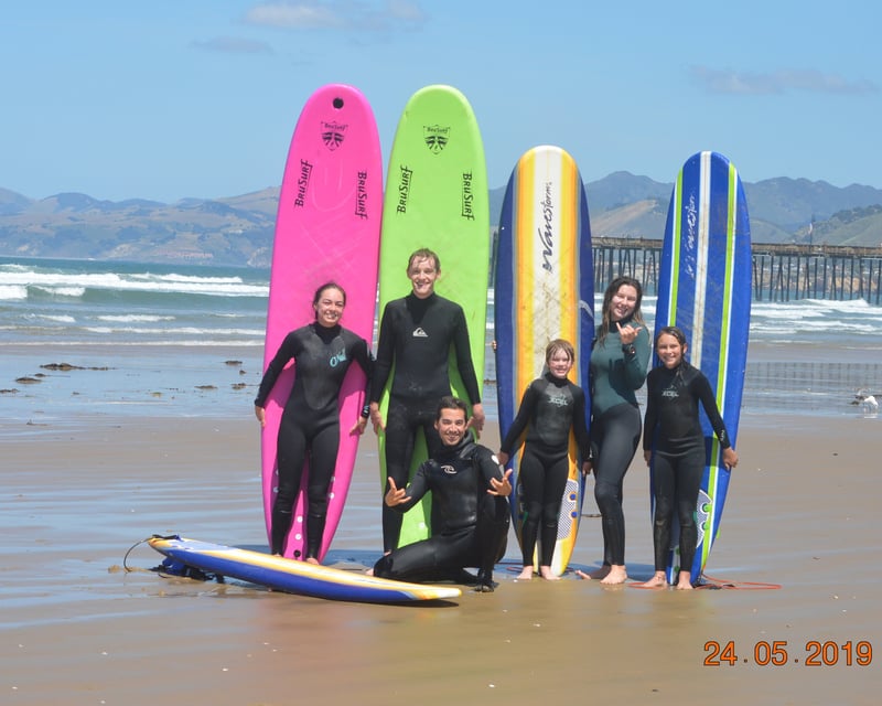 Private Group Surf Lesson in Pismo Beach
