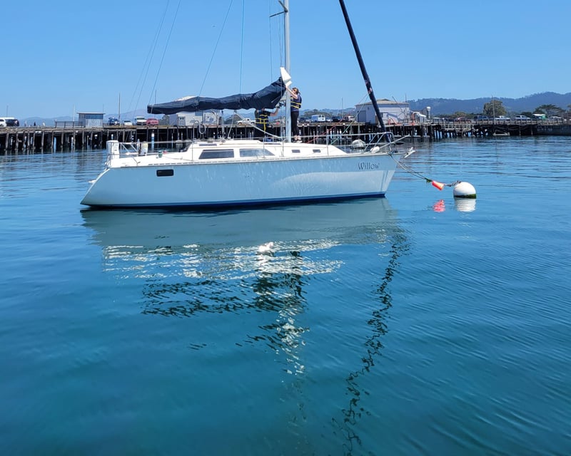 Sail Monterey Bay on a 30' Hunter Sailboat Rental