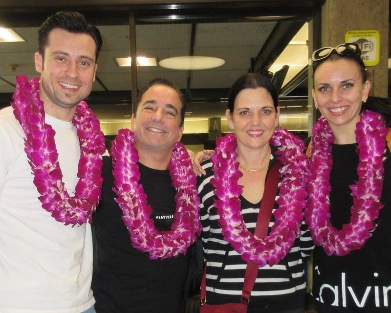 Fresh Orchid Lei Greeting at Kauai Lihue Airport