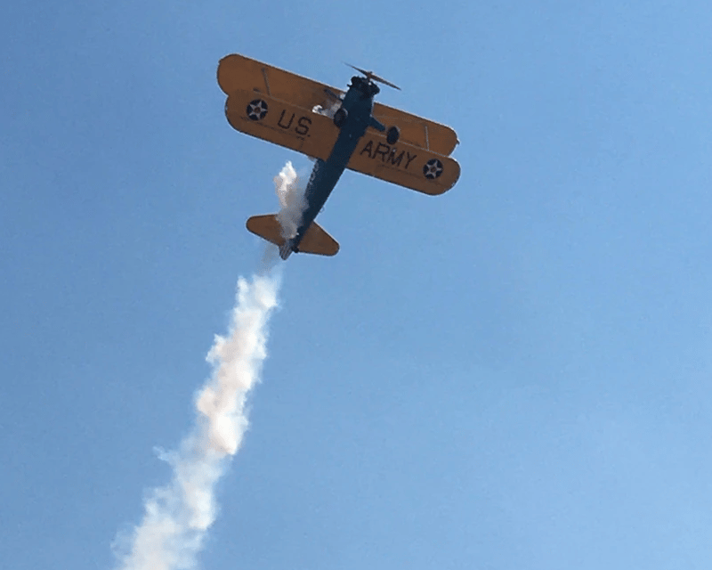 1943 Stearman Biplane Aerobatic Flight in Rockport