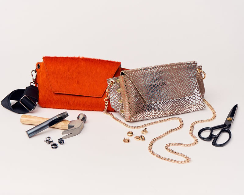 Leather Crossbody Bag Workshop & Wine in New York City