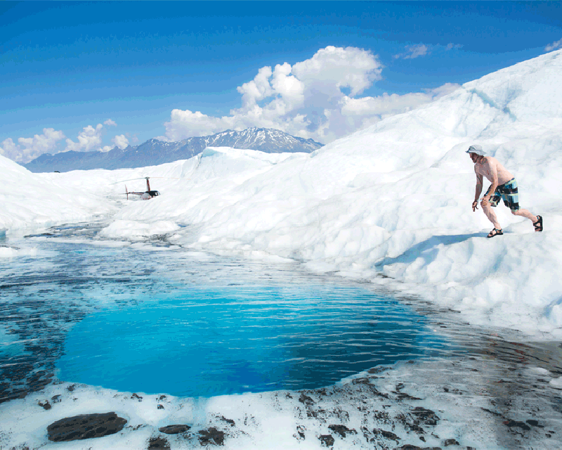 Knik Glacier Helicopter Polar Dip