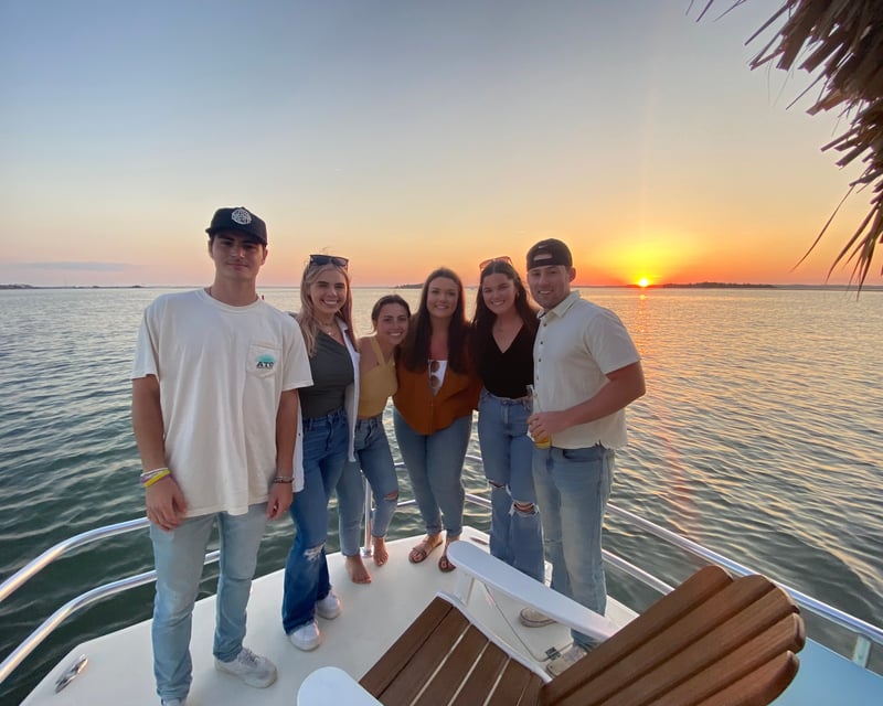 Private Sunset Tiki Boat Cruise in Wildwood