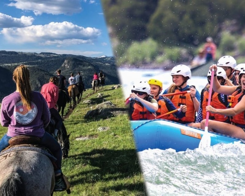 Gardiner 6-Hour Horseback Riding & Whitewater Rafting