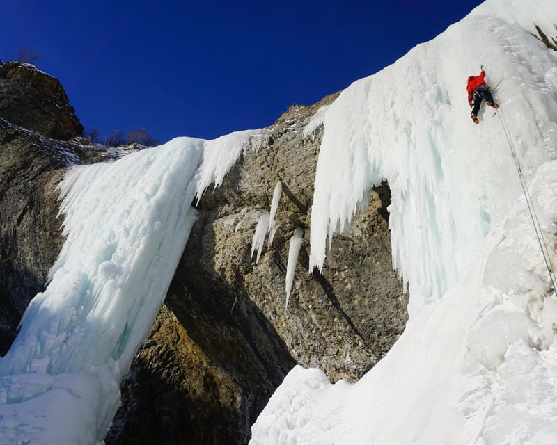 Private Winter Ice Climbing With Helicopter Access
