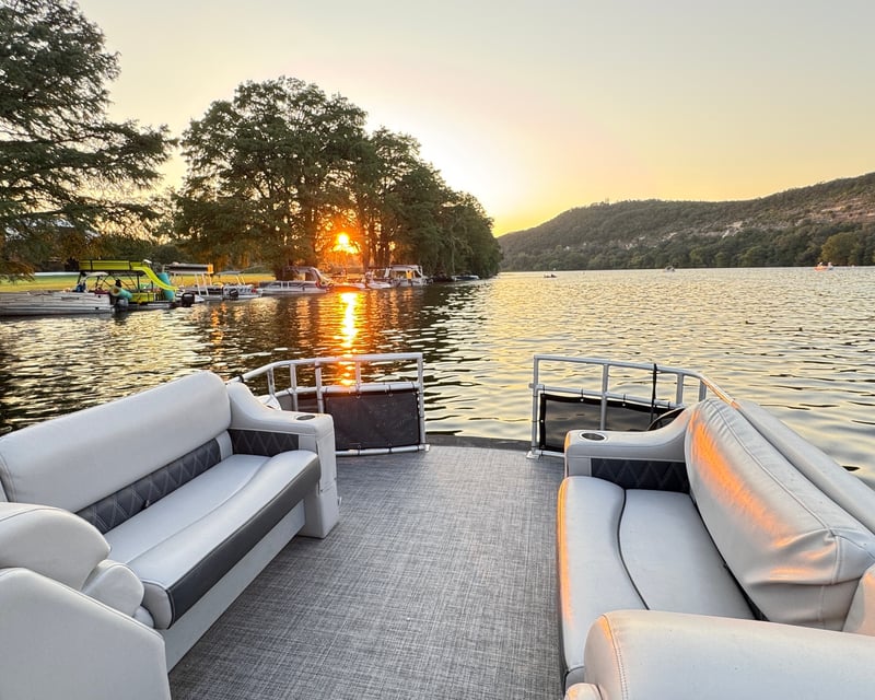 Captained Double-Decker Pontoon Charter on Lake Austin