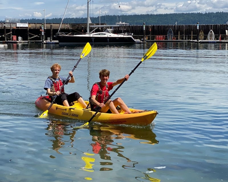 Guided Family Kayak Tour in Langley