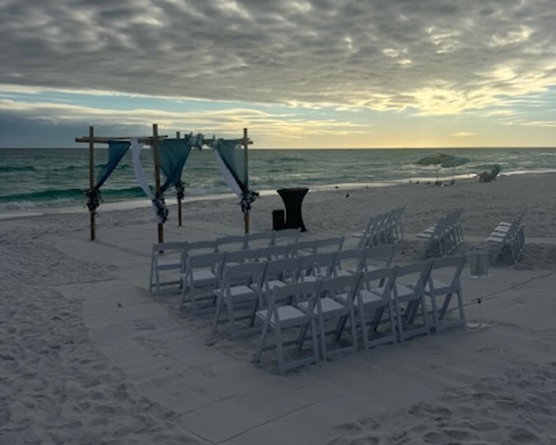 2-Hour Beach Wedding Ceremony Setup Package