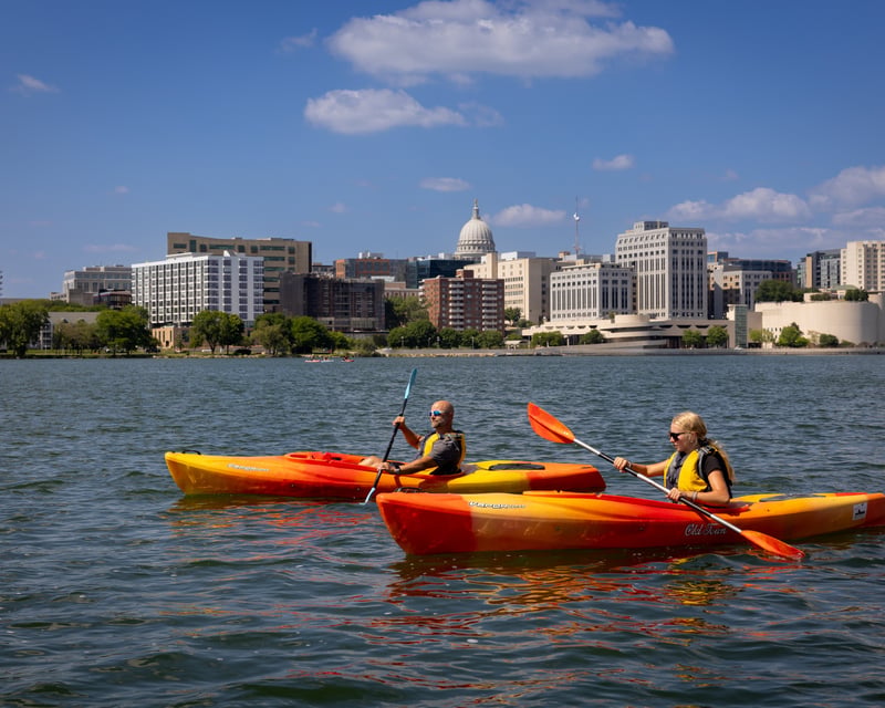 2-Hour Paddle Boat Rental on Monona Bay
