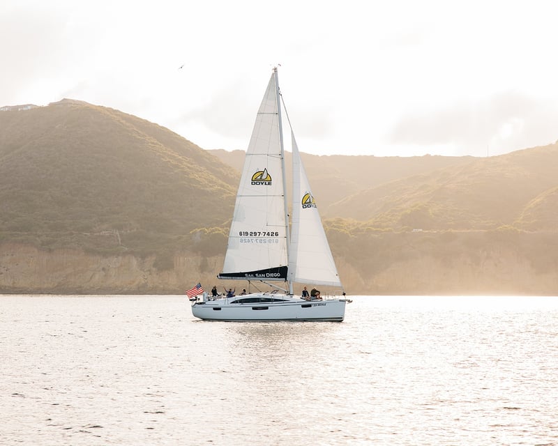 Private Sunset Sailing Charter in San Diego