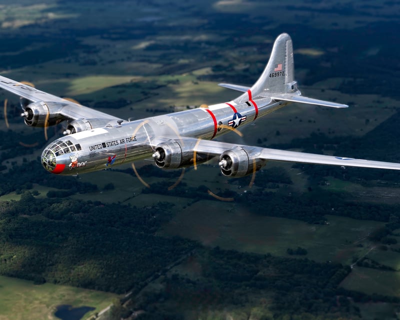 Historic B-29 Doc Bomber Flight in Huntsville